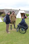 Stuart talking with a fellow Scots Guard